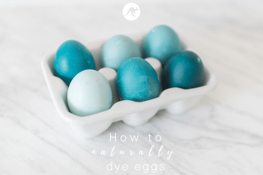 naturally dyed easter eggs