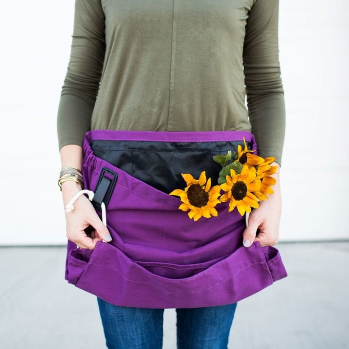 purple Joey gardening apron