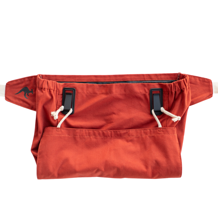 red joey gardening and harvesting apron
